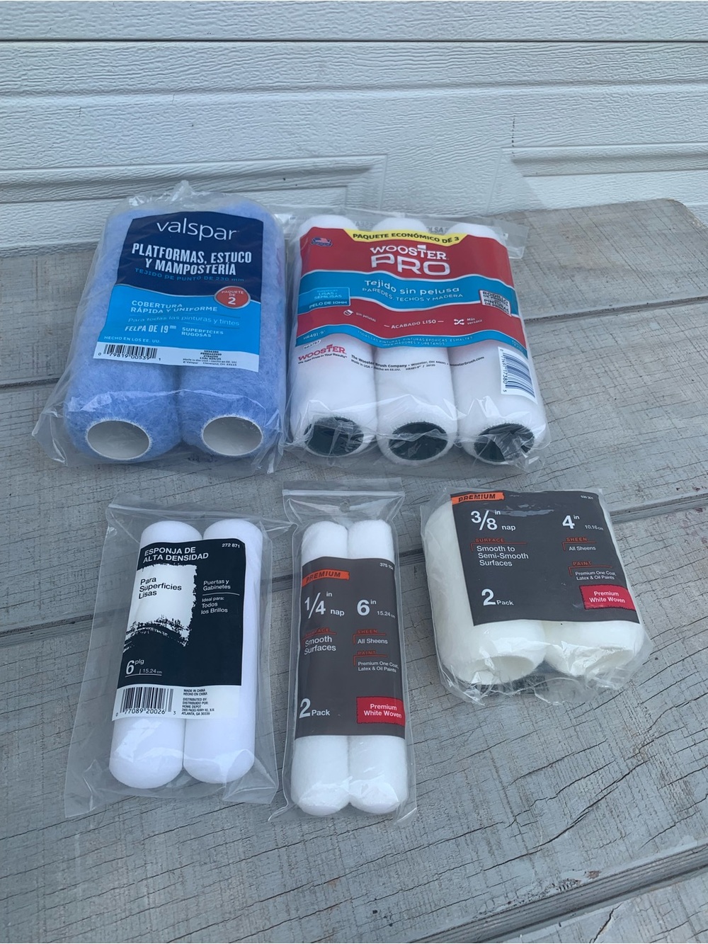 Valspar and Wooster Pro Paint Roller Cover Bundle